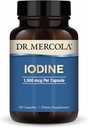Dr. Mercola Iodine - 1,500 mcg Iodide - Supports Thyroid & Metabolic Function - Licaps Capsules - Non-GMO, Gluten-Free & Soy-Free - 30 Capsules (30 Servings)