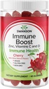Swanson immunologiczne Gummies Boost z Acerola, Cynk i witaminy C & D - Wszystkie naturalne uzupełnienie Promowanie zdrowego systemu immunologicznego - Pomaga wspierać zdrowe ciało - (Cherry, 60 Gummies)