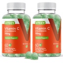 Witeey Żniwa Witamina C Gumiaki dla dorosłych - 700mg Dodatkowa Siła Immune Supplement Supplement - Wegan, Gluten Free - 120 Count