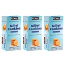 ME & MILLETS Cookies Jowar Delight (75g X 3) - Delicious Millets Biscuits, Rich In Fiber & Protein, Healthy Tea Snack (Jain Friendly)