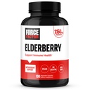 FORCE FACTOR Kapsułki z jagodami Elderberry, suplement odporności i przeciwutleniacze Suplement dla mężczyzn i kobiet, Codzienny Immunitet Boost, Wegan, No Gelatin, Non-GMO, 100 Kapsułki roślinne