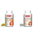 Jarrow Figuras Quercetin 500 mg- Bioflavonoid- Quercetin Dietetyczny Suplement - 200 Służenia - Pomaga Zdrowe Celularne Funkcje & Cynk Równowaga 15 mg- 100 Służenia - Obejmuje Copper- Esential Mineral