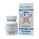 Superior Source Kid 's Sleep Clean Melts - Premium Sleep Supplement for Children - Zawiera Melatoninę, L- Theanine & GABA - Mniej cukru - Nie-GMO, Gluten- Free - 90 Micro Language - Rozpuścić topnienia