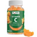 Gumie witaminy C dla dorosłych - 250 mg Gummy pysznej witaminy C - Gummy VIT C - Suplement wsparcia immunologicznego - Kosher pomarańczowy, Halal, Gluten Free (100 Count)