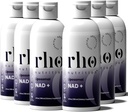 Rho Nutrition Liposomal NAD + - Suplement płynny Zaprojektowany w celu wsparcia absorpcji - Aktywna forma NAD + Pomaga wspierać normalne zdrowie komórkowe, zdrowe starzenie, metabolizm i witalność energii - 6 opakowań