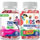 SUNNY SAM Gummies cynku dla dorosłych i gumek magnezu dla dzieci i dorosłych - 100 mg - Spokojnie żuć magnezu