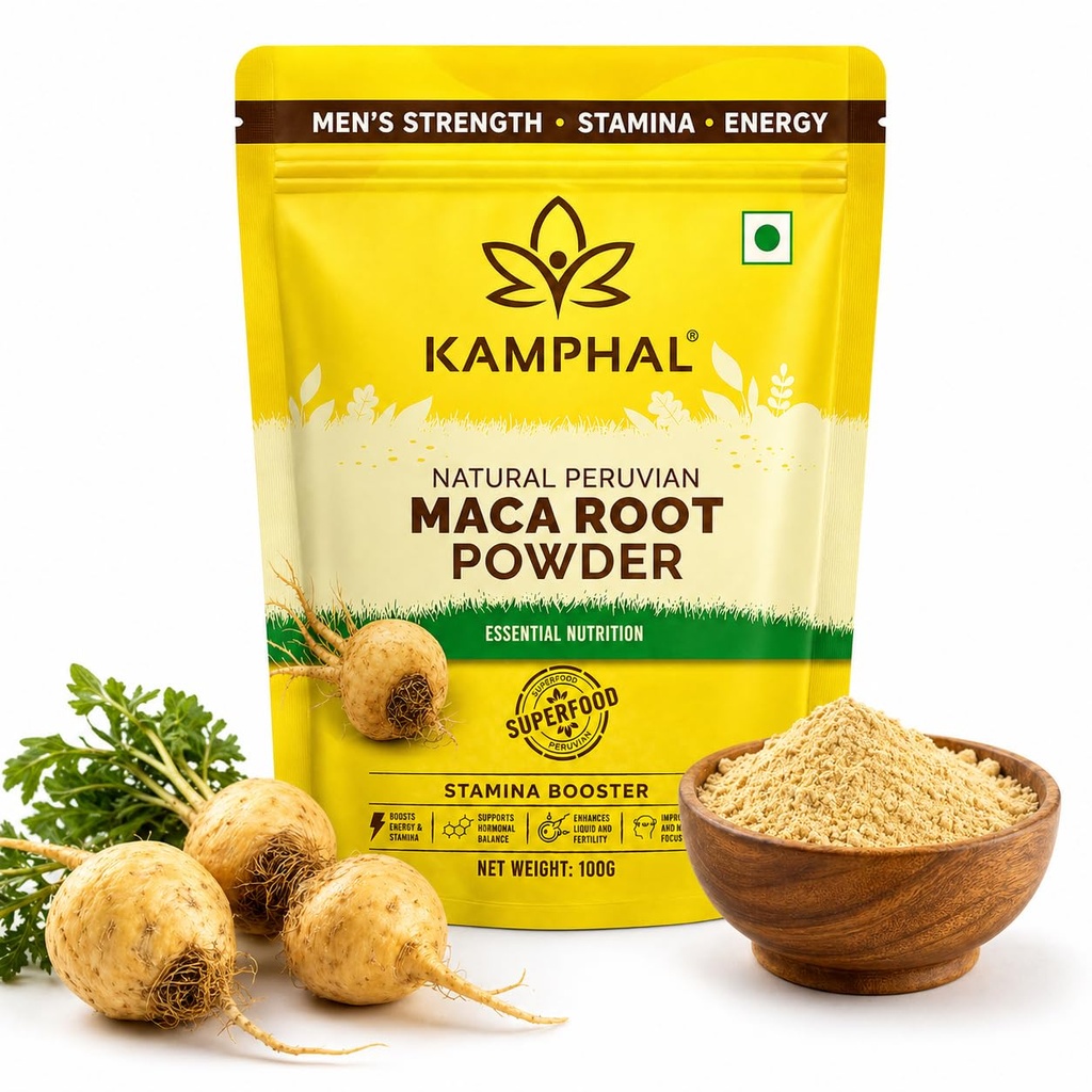 Organic Peruvian Maca Root Powder 100g | Supports Energy, Stamina, Libido & Vitality for Men & Women | Imported from Peru | 100% Natural Raw Maca Superfood for Milk, Smoothies & Shakes | No Additives, Non-GMO