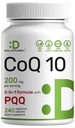 DEAL SUPLEMENT CoQ10 200mg z PQQ 200mcg, 240 Kapsułek wegetariańskich 124; Bioavailable Coensis Q10 Complex 124; Supports Heart, Energy & Brain Health 124; Antioksydant Support 124; Non-GMO