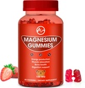 Magnez Gummies 100mg Wysoka wytrzymałość - Fruity Flavors Gummy Bear, Zdrowe suplementy mineralne promuje mięśnie, Energia i trawienie