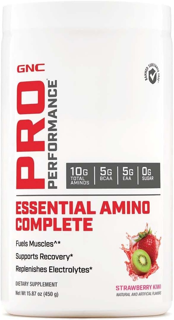 GNC Pro Performance Essential Amino Complete, Truskawka Kiwi, 15.87 oz., Wspiera odzysk mięśni
