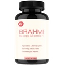 Vitaminhaat Brahmi Bacopa Monnieri 50% With Piperine | Boosts Memory, Focus & Concentration | Support Brain Fog, Anxiety, Depression, and insomnia | 750 Mg | 90 Caps
