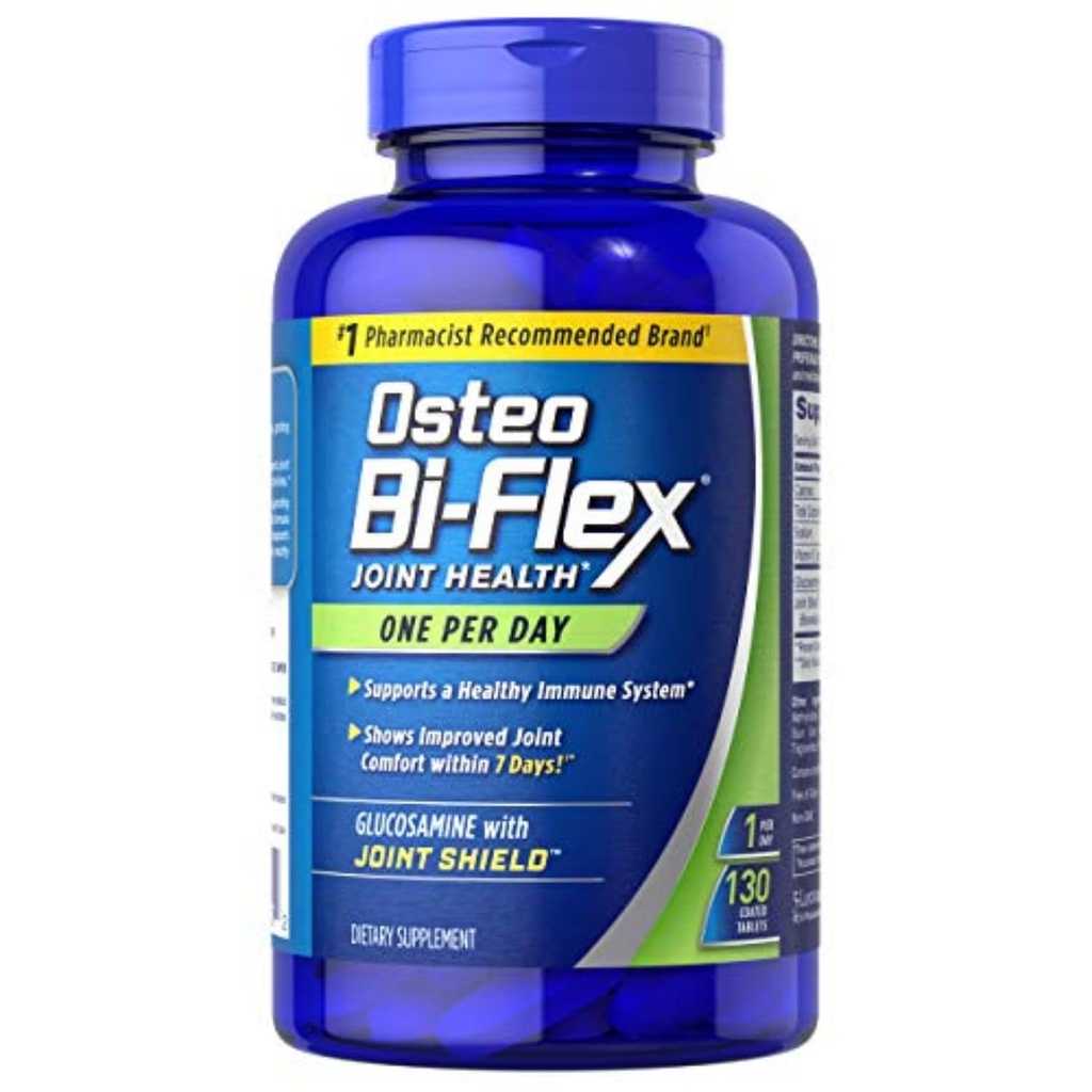 Osteo Bi- Flex Glukozamina z witaminą D, jeden dzień przez Osteo Bi- flex, Joint Health, 130 Tabletki powlekane, 130 Liczba