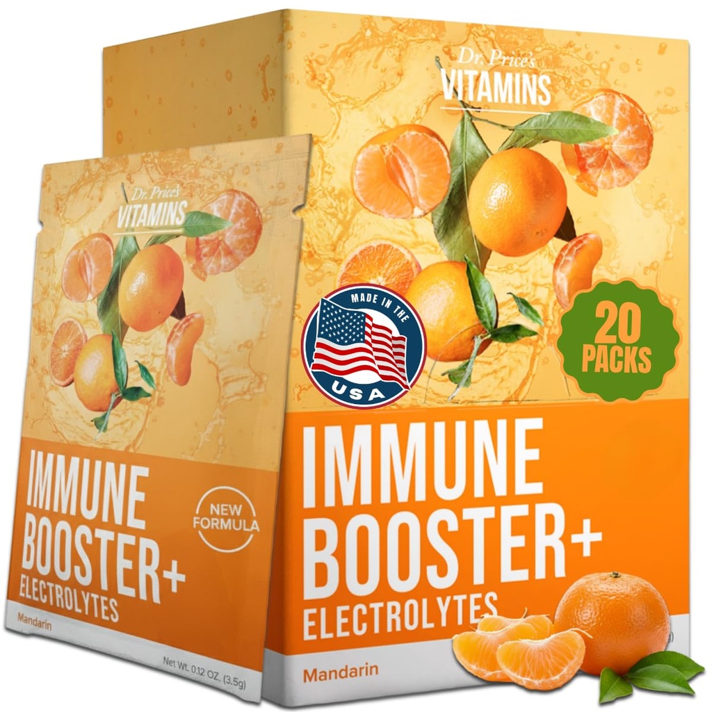 Wsparcie immunologiczne + Witamina C, cynk i chrom 124; Nawadnianie i Wellness Proszek do nawadniania 124; Bezcukrowy, Pochłaniający Napoje Fast- Mix 124; Pakiety Easy- to- Mix do codziennego użytku, Podróże i Regeneracja