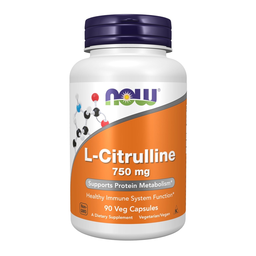 Teraz Foods Supplements, L-Citruline 750 mg, Wspiera metabolizm białka *, Amino Acid, 90 Kapsułki Veg