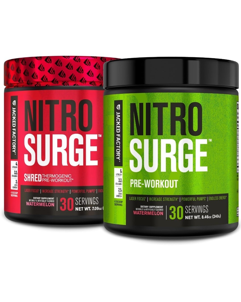 Jacked Factory Nitrosquide Shred Termogenic Pre- Workout w Arbun & Arbuz Nitrosquide Pre- Workout dla mężczyzn i kobiet