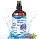 Rozpylacz oleju magnezowego na sen, czysty magnez na stopy, kojący ból mięśni i relaks, ból, Ultra koncentracja z lavender- 200ML
