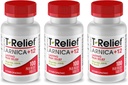 T- Relief Arnica + 12 Natural Relieving Actives for Back Pain Joint Soolness Muscle Aches & Stiffness, Whole Body Fast Assing Relief for Women & Men - 100 Tablets (3 Pack)