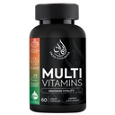 Halal Complete Multivitamin kapsułki dla dorosłych Mężczyźni i kobiety 124; 42 Owoce i mieszanki roślinne z żelazem, Cynk, CoQ10, Kwas foliowy i witamina A, B1, B3, B6, B12, C, D3, E