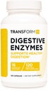 TransformHQ Digestive Enzymes Supplement (120 kapsułek) - 16 Enzymów, Wsparcie zdrowej diety