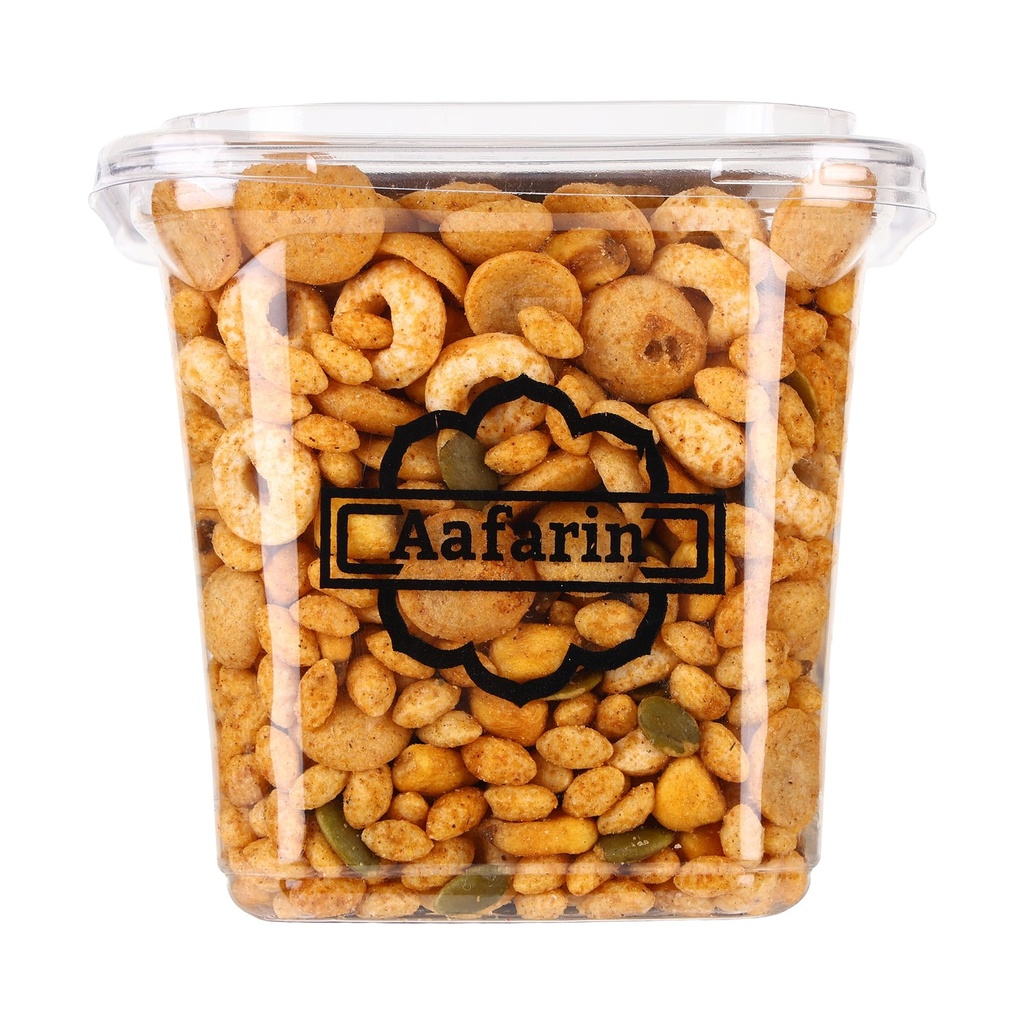 AAFARIN Spanish Mexican Bite Mixture 500g | Crispy & Tangy Ready-to-Eat Namkeen Snack | Perfect for Parties, Tea-Time & Travel | Wholesome Anytime Snack | Bold & Flavourful Namkeen | 100% Natural