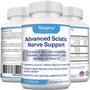 Advanced Sciatic Nerve Support Relief: Alpha Lipoic Acid Witamina, Benfotiamina - 12 w 1 Suplementy Sciatica - 120 Capsules- 30- 60 Supplu- Made in USA