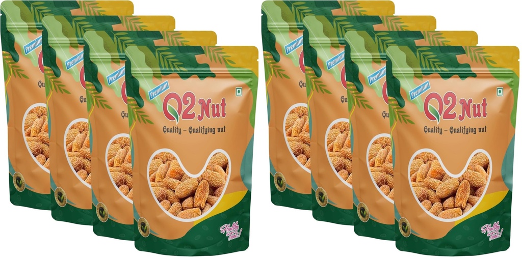 Q2 Nut (Dried Chuara/Peela Sukha Khajoor, 1000g (4x250g)) (Pack of 2)