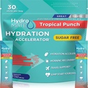 Elektrolity w proszku Wolne od cukru Pakiety nawadniania Tropical Punch HydroMATE 30 Sticks