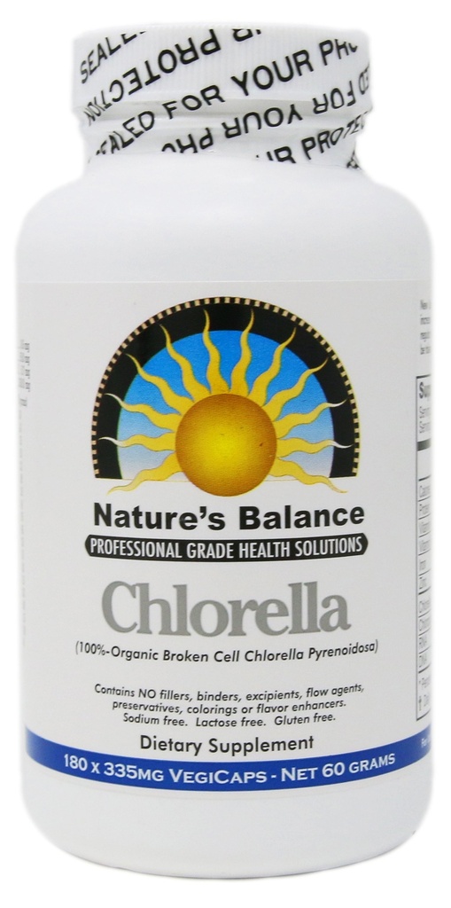 100% Czysty Premium Klasa Chlorella Pyrenoidosa przez Nature 's Balance - 180 Kapsułki