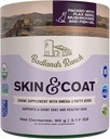 Badlands Ranch - Skin & Coat Canine Supplement w / Omega-3 Kwasy tłuszczowe, Org. Składniki, Topper przeciwutleniacz, Nourish Coat & Paws, Joint, Wsparcie Shiny Coat & Zdrowa skóra przez Katherine Heigl (30 Scoops)