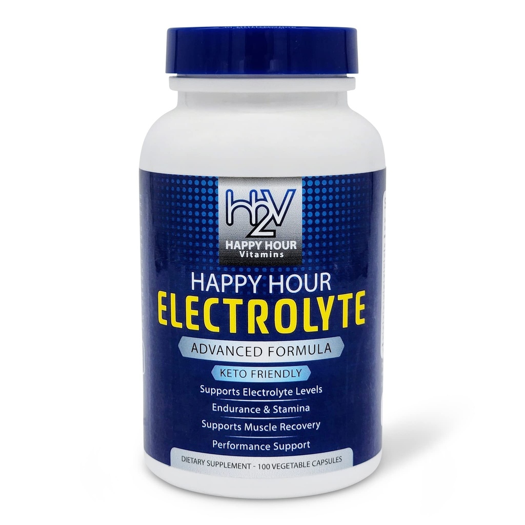 Electrolyte Pill- 100 Pill- Odwodnienie, skurcze mięśni, Performance, Keto & Rapid Recovery. Kapsułki wegetariańskie w / Magnez, Potas, Sodu i wapnia Suplement hydratyzujący