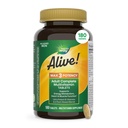 Nature 's Way Alive! Max3 Potencja Dorośli Kompletna Multiwitamina, Wysoka potencja Witaminy do wspierania metabolizmu energii *, Metylowane B12 i Folate, Nie Dodano Żelazo, 180 Tabletki