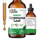 Wild & Organic Gymnema Sylvestre Extract Drops - Sugar-Free Gymnema Sylvestre Supplements - Gurmar Powder Based Tincture - Vegan, Alcohol- Free Leaf Liquid Drops - 4 fl oz