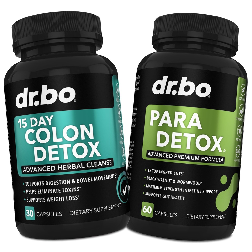 Colon Cleanser Detox & Suplement do jelit - 15 dni Colon Cleanse Pills z Probiotykiem, Wormwood, Czarny orzech, Psyllium, Aloe Complex - Suplementy ruchu jelita dla wsparcia żołądka Bloating Gut