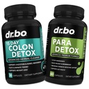 Colon Cleanser Detox & Suplement do jelit - 15 dni Colon Cleanse Pills z Probiotykiem, Wormwood, Czarny orzech, Psyllium, Aloe Complex - Suplementy ruchu jelita dla wsparcia żołądka Bloating Gut