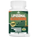 3250 MG Liposomal Glutation Supplement, Reduced L- Glutathione with Resveratrol, Quercetin, Suplement przeciwutleniający dla układu immunologicznego, Gluten Free & Non-GMO, 60 Kapsułki