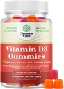 Natury Rzeźba Witamina D3 Gumiaki do codziennego Wellness - Pyszne D Dorośli z 2000j.m. na Podawanie mięśni kości i immunologiczne Wsparcie Non-GMO Żelatyna Gluten Free (30 Day Supply)