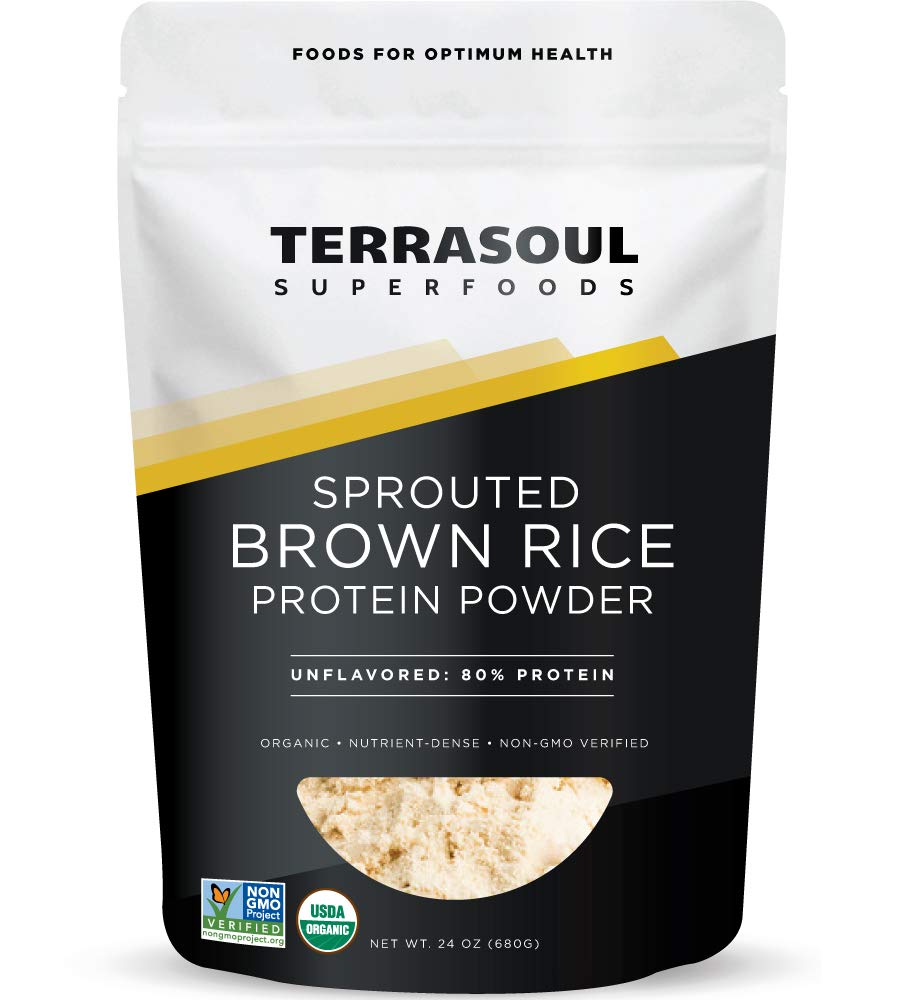 Terrasoul Superfoods Organiczne rozpylone brązowy ryż w proszku, 1,5 funty