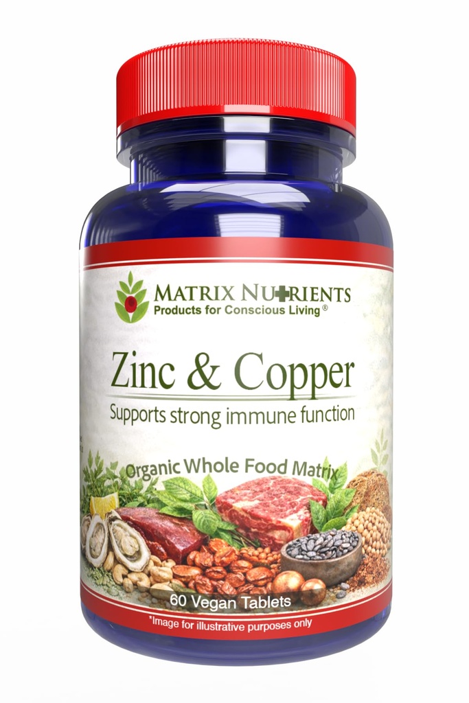 ZINC & Copper - LAB Tested for Najwyższy Czystość! Szybkie wchłanianie, 100% Naturalne składniki organiczne - Masywne wsparcie immunologiczne - Naprawa serca i ciała! - Wegańskie tabletki (60ct)