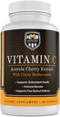 Acerola Cherry i Citrus Bioflavonoids witamina C Suplement - Wspomaga przeciwutleniacz Zdrowie, Immune Booster - Wegan, Organic - 90 Kapsułki, 90 Dzień Suply