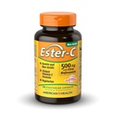 American Health Ester-C 500 mg z Citrus Bioflavonoids - 120 Kapsułki wegetariańskie - 24- Hour Immune Support - Non-GMO, Wegan, Gluten Free - 60 Sługi