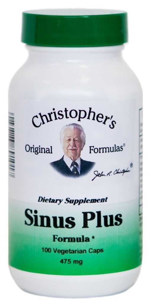 Oryginalne wzory Christophera Sinus Plus, Kapsułki wsparcia Sinus, Whole Herb Synergistic Blend, 100 Count