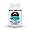 Źródło Naturals Acetyl L- Carnitine & Alpha- Lipoic Acid, for Cellular Vitality *, 650mg - 60 Tablets