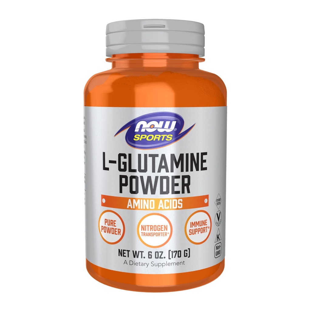 Teraz żywność L- glutamina Czysty proszek 6 oz