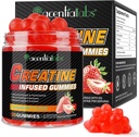 Kreatyna Monawodzian Gummie dla mężczyzn Kobiety Muscle Growth, Sugar Free - Poprawa siły i wydajności, luzem Suplementy Kreatyna - Przed treningiem Gummies- 120szt