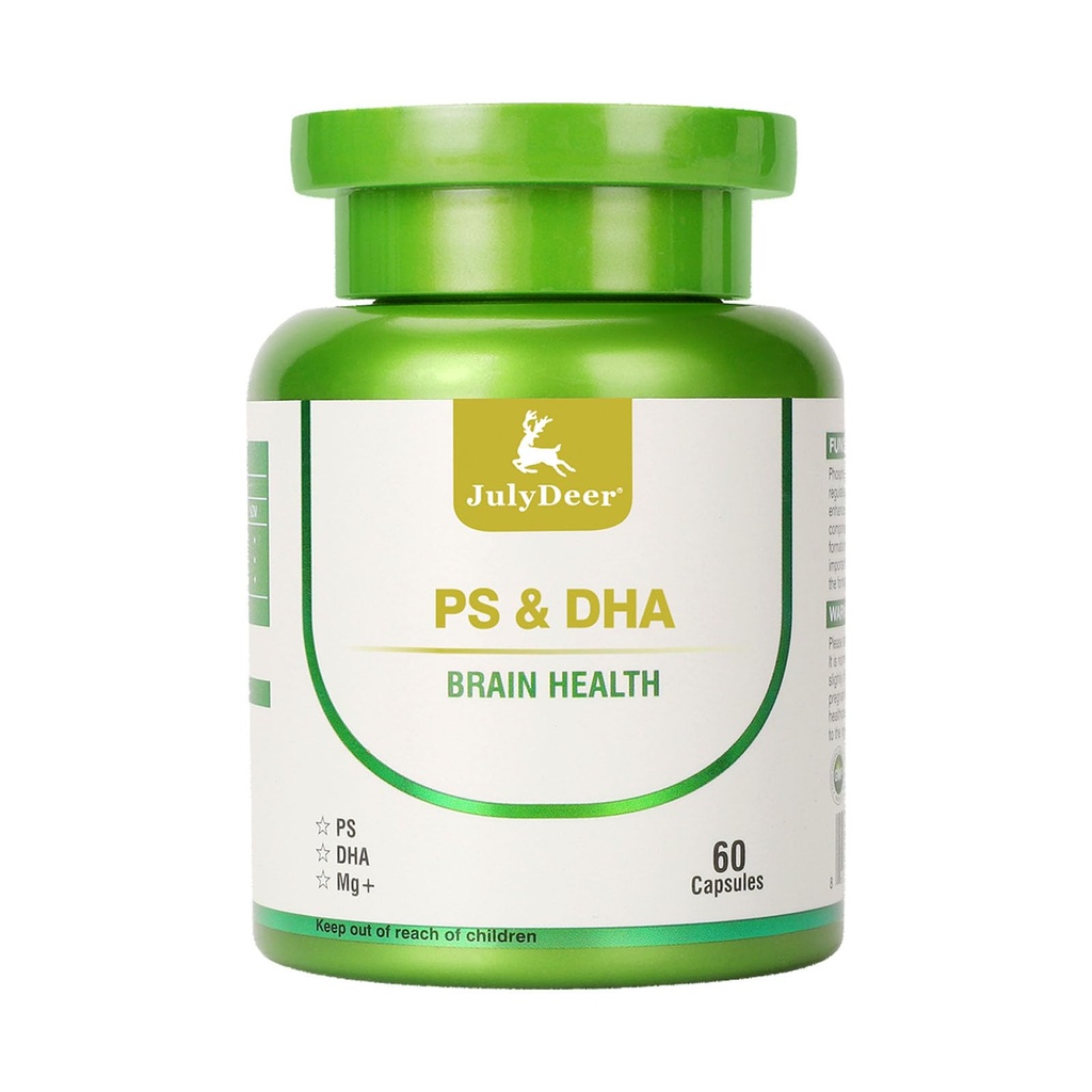 Magnez L- treonian - 100mg, DHA- 100mg, fosfatydyloseryna - 40mg, Magnez Complex Supplements for The older Kids Brain Health and Cognitive Support Improve Brain - 60 kapsułki