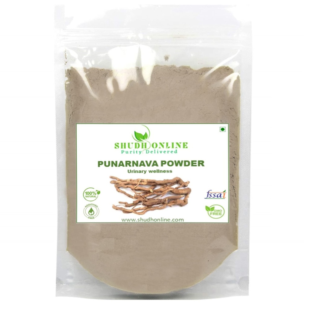Shudh Online Punarnava root powder, Boerhavia Diffusa (1000 grams / 1 Kg) - Good Health and Healthy Appetite