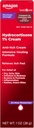 Basic Care Maximum Strength Anti- Itch Cream, Hydrokortyzon 1 Procent Intensive Healing Formula, Itch Relief for Bug Bites, Eczema, Łuszczyca, Poison Ivy, Oak i Sumac, 1 uncja (Opakowanie 1)