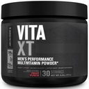 Jacked Factory Vita XT Performance Witamina Powder - Codzienne Multivitamin Powder for Men with KSM- 66 Ashwagandha, Prebiotic Fiber, Witamina A, C, D, K, B6, B12, & More - Fruit Punch, 30Sv