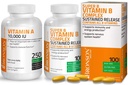 Bronson Super B Witamina B Kompleks Trwały Slow Release + Witamina A 10 000 IU Premium Formuła nie-GMO