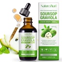 Soursop Graviola Liquid Drops - Soursop Bitters Liquid - Soursop Leaves Extract - Naturalny przeciwutleniacz - Wsparcie komórkowe i regeneracja - Immune Boost - Relax - Wątroba i sen (1)